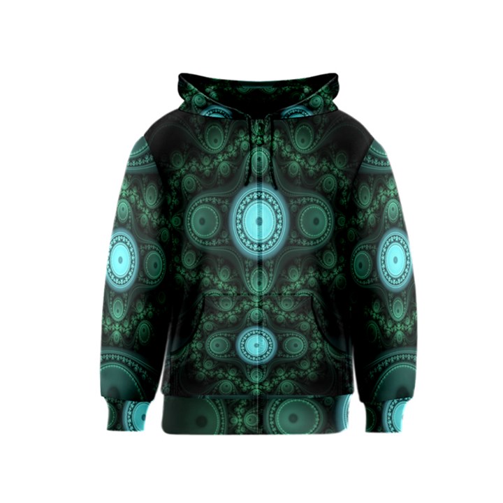 Grand Julian Fractal Kids  Zipper Hoodie