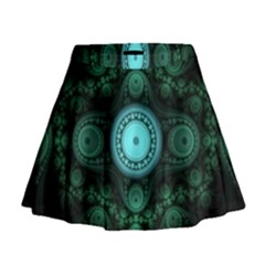 Grand Julian Fractal Mini Flare Skirt by Simbadda