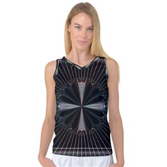 Fractal Rays Women s Basketball Tank Top by Simbadda