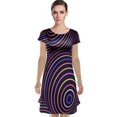 Abstract Colorful Spheres Cap Sleeve Nightdress by Simbadda