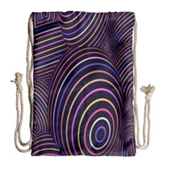 Abstract Colorful Spheres Drawstring Bag (large) by Simbadda