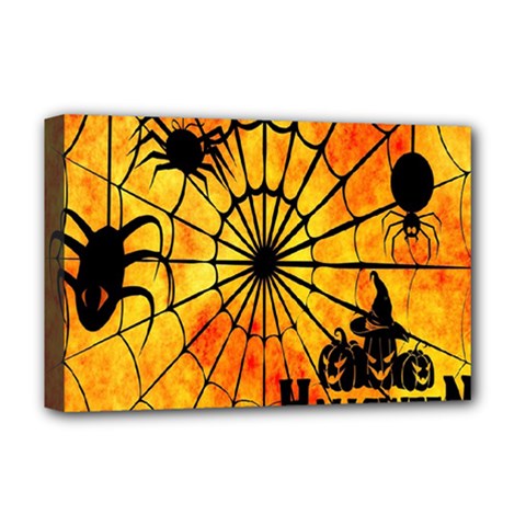 Halloween Weird  Surreal Atmosphere Deluxe Canvas 18  X 12   by Simbadda