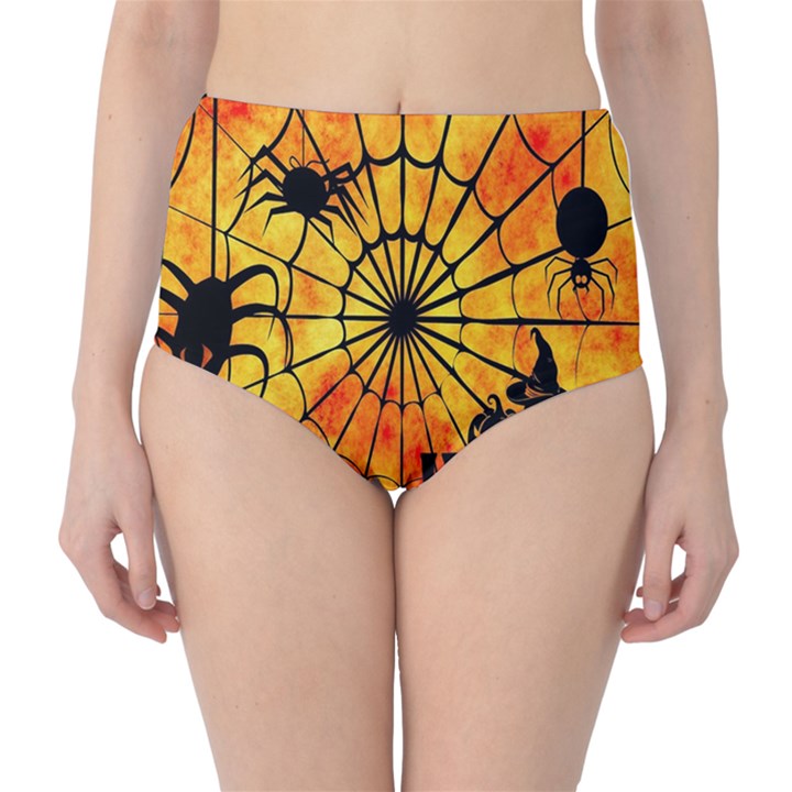 Halloween Weird  Surreal Atmosphere High-Waist Bikini Bottoms