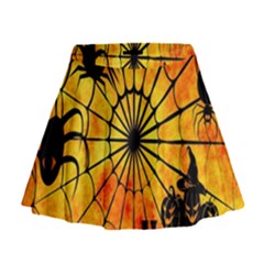 Halloween Weird  Surreal Atmosphere Mini Flare Skirt by Simbadda