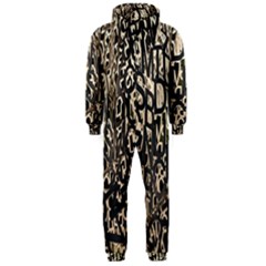 Wallpaper Texture Pattern Design Ornate Abstract Hooded Jumpsuit (men)  by Simbadda