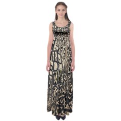 Wallpaper Texture Pattern Design Ornate Abstract Empire Waist Maxi Dress by Simbadda