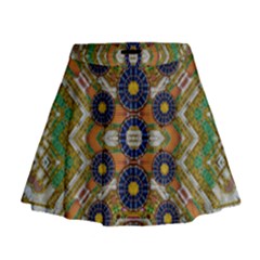 Fleur Flower Porcelaine In Calm Mini Flare Skirt by pepitasart