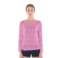 Pink Pattern Women s Long Sleeve Tee