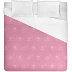 Pink Pattern Duvet Cover (king Size) by Valentinaart