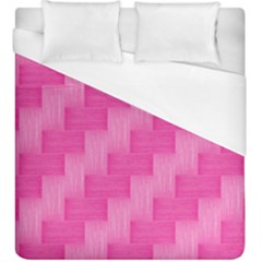 Pink Pattern Duvet Cover (king Size) by Valentinaart