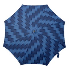 Blue Pattern Hook Handle Umbrellas (medium) by Valentinaart