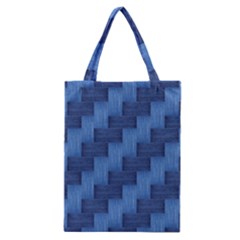 Blue Pattern Classic Tote Bag by Valentinaart