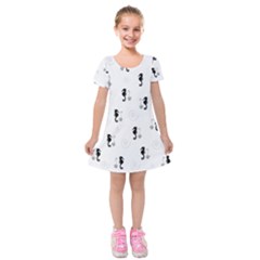 Pattern Kids  Short Sleeve Velvet Dress by Valentinaart