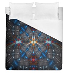 Fancy Fractal Pattern Duvet Cover (queen Size) by Simbadda