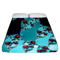 Decorative Fractal Background Fitted Sheet (king Size) by Simbadda