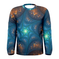 Fractal Star Men s Long Sleeve Tee by Simbadda