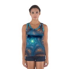 Fractal Star Women s Sport Tank Top  by Simbadda