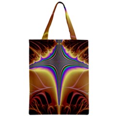 Symmetric Fractal Zipper Classic Tote Bag by Simbadda