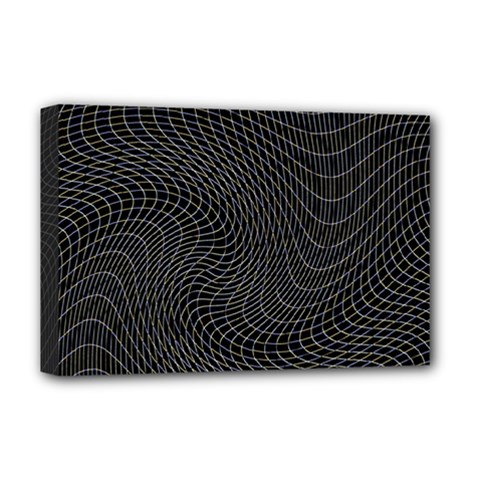 Distorted Net Pattern Deluxe Canvas 18  X 12   by Simbadda