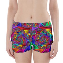 Color Spiral Boyleg Bikini Wrap Bottoms by Simbadda