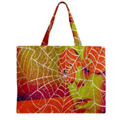 Orange Guy Spider Web Zipper Mini Tote Bag by Simbadda