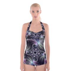 Beautiful Curves Boyleg Halter Swimsuit  by Simbadda