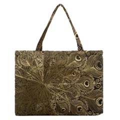 Peacock Metal Tray Medium Zipper Tote Bag by Simbadda