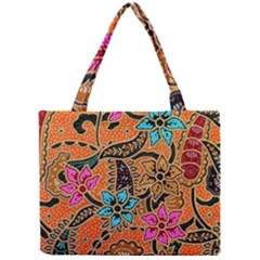 Colorful The Beautiful Of Art Indonesian Batik Pattern Mini Tote Bag by Simbadda