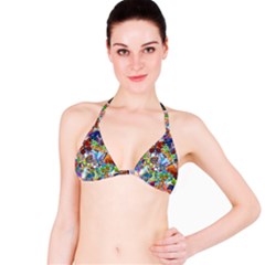 Color Butterfly Texture Bikini Top by Simbadda