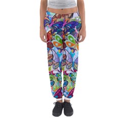 Color Butterfly Texture Women s Jogger Sweatpants by Simbadda