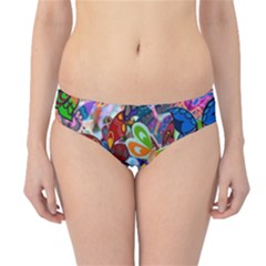 Color Butterfly Texture Hipster Bikini Bottoms by Simbadda