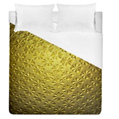 Patterns Gold Textures Duvet Cover (queen Size) by Simbadda