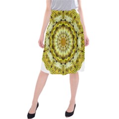 Fractal Flower Midi Beach Skirt by Simbadda