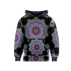 Fractal Lace Kids  Pullover Hoodie by Simbadda