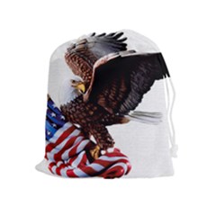 Independence Day United States Drawstring Pouches (extra Large) by Simbadda