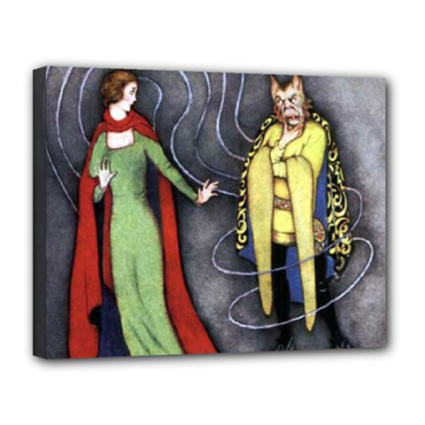 Beauty And The Beast Canvas 14  X 11  by athenastemple