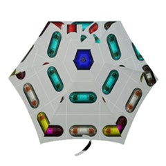 9 Power Button Mini Folding Umbrellas by Simbadda