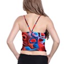 Abstract Fractal Spaghetti Strap Bra Top View2