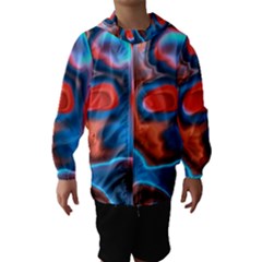 Abstract Fractal Hooded Wind Breaker (kids) by Simbadda