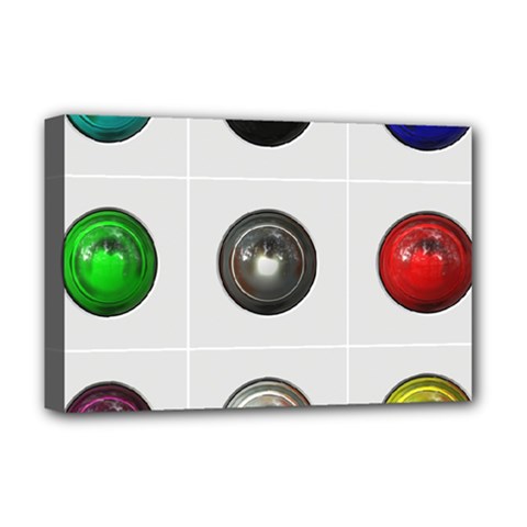 9 Power Buttons Deluxe Canvas 18  X 12   by Simbadda