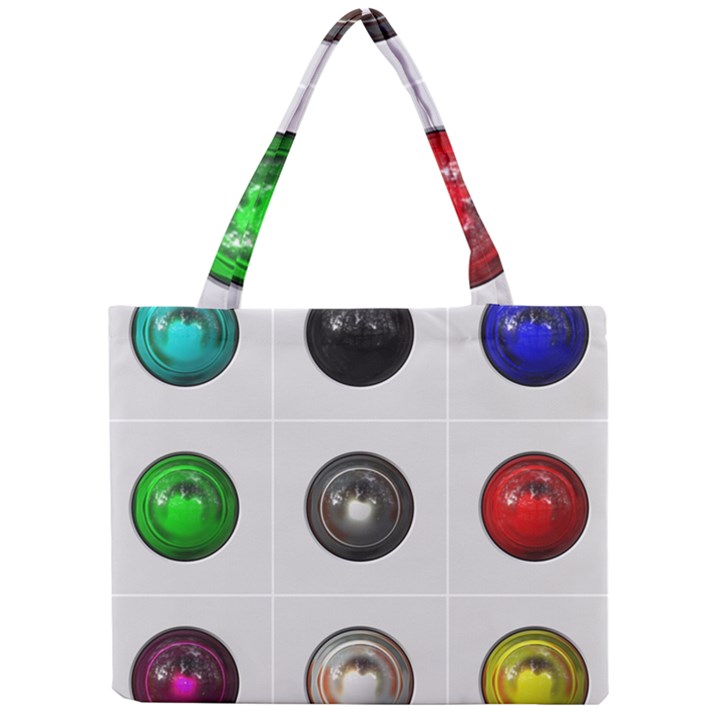 9 Power Buttons Mini Tote Bag