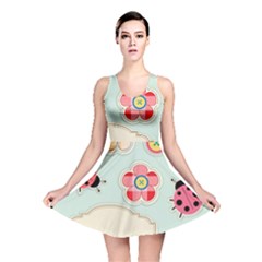 Buttons & Ladybugs Cute Reversible Skater Dress by Simbadda