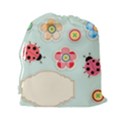 Buttons & Ladybugs Cute Drawstring Pouches (XXL) View2