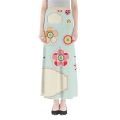 Buttons & Ladybugs Cute Maxi Skirts by Simbadda