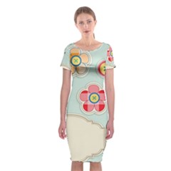 Buttons & Ladybugs Cute Classic Short Sleeve Midi Dress by Simbadda