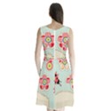 Buttons & Ladybugs Cute Sleeveless Chiffon Waist Tie Dress View2