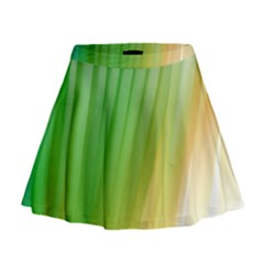 Folded Paint Texture Background Mini Flare Skirt by Simbadda