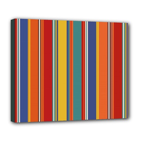 Stripes Background Colorful Deluxe Canvas 24  X 20   by Simbadda