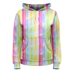 Abstract Stripes Colorful Background Women s Pullover Hoodie by Simbadda