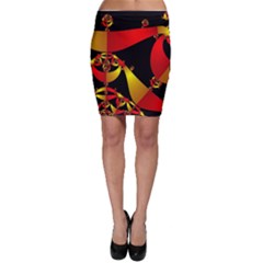 Fractal Ribbons Bodycon Skirt by Simbadda